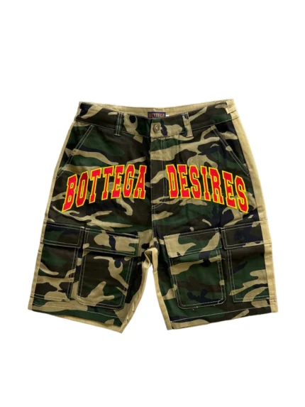 Bottega Desires Camo Cargo Short